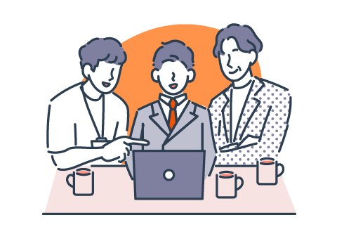仕事の話が、自然と生まれる距離。